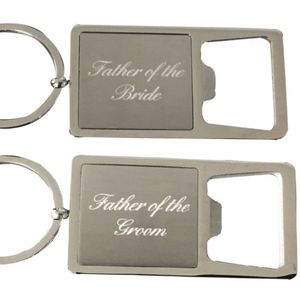 Father of the Bride & Groom Stainless Keychains